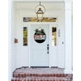 thumbnail image 2 of The Lake Is My Happy Place Front Door Sign Funny Wreaths Hanging Wooden Plaque Decoration Round Rustic Wood Farmhouse Porch Decor for Home Front Door Decor, 12 x 12 Inch, 2 of 5