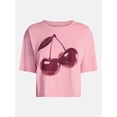thumbnail image 5 of No Boundaries Boxy Cropped Graphic Tee, Women's XXS-XXL, 5 of 5