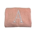 thumbnail image 5 of Pink Initial Hand Towel for Bathroom - Monogrammed Luxury Hotel Quality Decorative Towel for Powder Room - GOTS Organic Certified - Set of 2 Letter K, 5 of 7