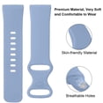 thumbnail image 3 of Breathable Sweatproof Solid Color Silicone Watch Strap Compatible with Versa 3 and Sense, 3 of 3