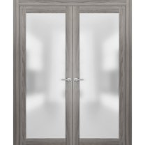 French Frosted Glass Opaque Glass Doors 64 x 96