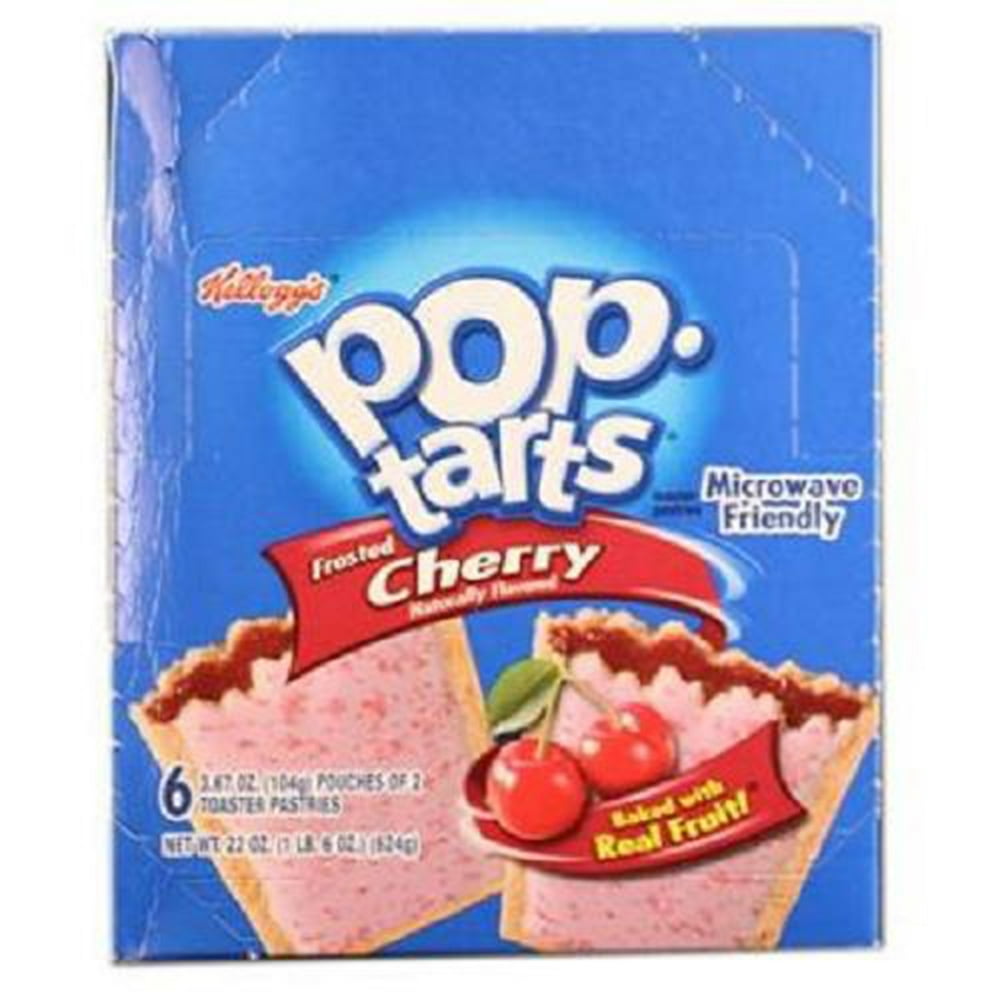 KELLOGGS POP TART FROSTED CHERRY 3.67 oz Each ( 6 in a Pack ) Walmart