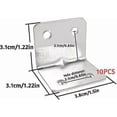 thumbnail image 5 of Assembly Bracket,10 Pieces Fixing Brackets Angle Bracket 90 Degree Right Angle Corner Bracket, L Shaped Furniture Fixing Corner Brace Joint Corner Con, 5 of 5