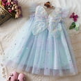 thumbnail image 2 of Baby Girl Outfit Mesh Tulle Flower Butterfly Embroidery Sleeveless Princess Dress 0 3 6 9 12 18 Months girls' special occasion dresses pink, 2 of 9