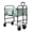 Green, variant on Green Adjustable Pet Bathing Cart, Portable Foldable Dog & Cat Wash Station with PVC Tub, 33"–41.5" Height, Up to 33 LBS