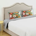 thumbnail image 3 of Yayeee Pillowcase King Size Set of 2 Satin Wrinkle Resistant Pillow Case, Pink Floral Tomatoes, 3 of 7