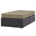thumbnail image 2 of Modway Convene Outdoor Patio Fabric Rectangle Ottoman in Espresso Mocha, 2 of 5