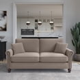 thumbnail image 2 of Coventry 73W Sofa in Tan Microsuede, 2 of 8