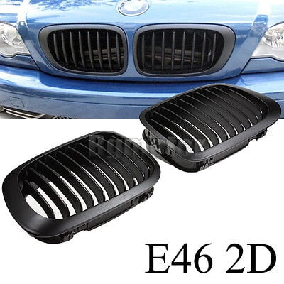 Grille Coupe - Kidney Sport Grille Grill For BMW E46 3 Series 2 Door 2D Coupe Cabridet 98-02 US