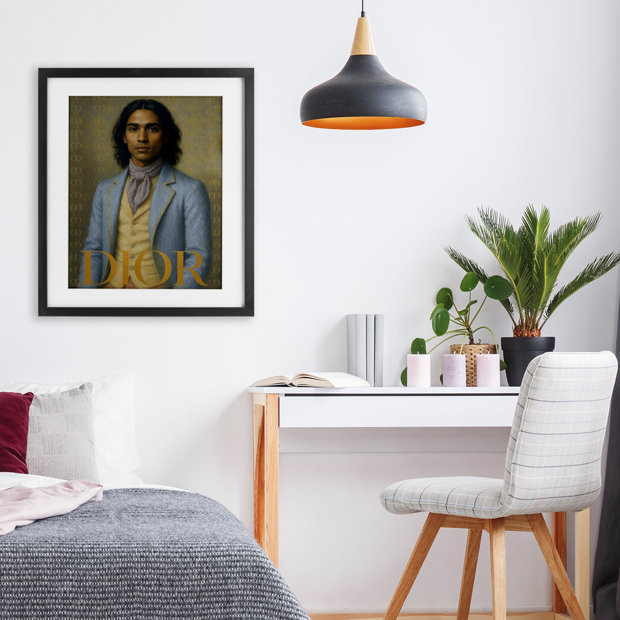 Stupell Industries Iconic Gentleman Fashion Black Framed Print Under Glass, design by Grotto Studios