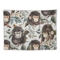 thumbnail image 5 of Orinice Monkeys Leaves Pattern Tapestry Wall Hanging Unique Style for Home Decor | Graphic Tapestries for Living Room Bedroom Dorm 40x30inch, 5 of 6