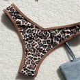 thumbnail image 6 of Women's Print Triangle Tankini Set Back Tied Bra and Bottoms Briefs Thong for Beach and Pool, 6 of 8