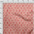 thumbnail image 2 of oneOone Cotton Flex Dark Peach Orange Fabric Texture & Triangle Geometric Quilting Supplies Print Sewing Fabric By The Yard 40 Inch Wide, 2 of 4