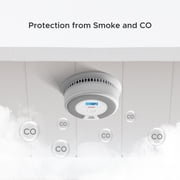 X-Sense Wireless Smoke Detector Carbon Monoxide Detector Combo 10 Year Battery Alarm With Display, Over 820 ft Transmission Range, SC07-W, 3-Pack