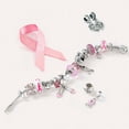 thumbnail image 4 of Bling Jewelry Womens Radiant Pink Ribbon Hope Dangle Charm Bead Sterling Silver for Bracelets, 4 of 4