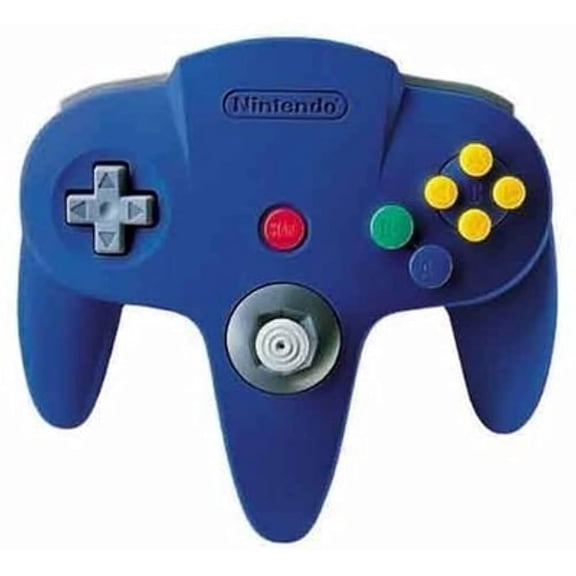 Restored Nintendo 64 Wired Video Game Controller for N64, Blue, Video Game