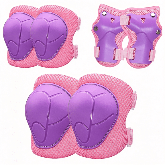BESTSKY Knee Pads for Kids, Knee Pads and Elbow Pads Set Toddler 3-10 Years Protective Gear Set for Girls Boys with Wrist Guards for Skating Cycling Bike Rollerblading Scooter