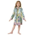 thumbnail image 6 of FORMRS Niños Bathrobe Unisex Hooded Robe Soft Plush Pajamas Sleepwear, Size 4-6T, Ocean Boat, 6 of 7