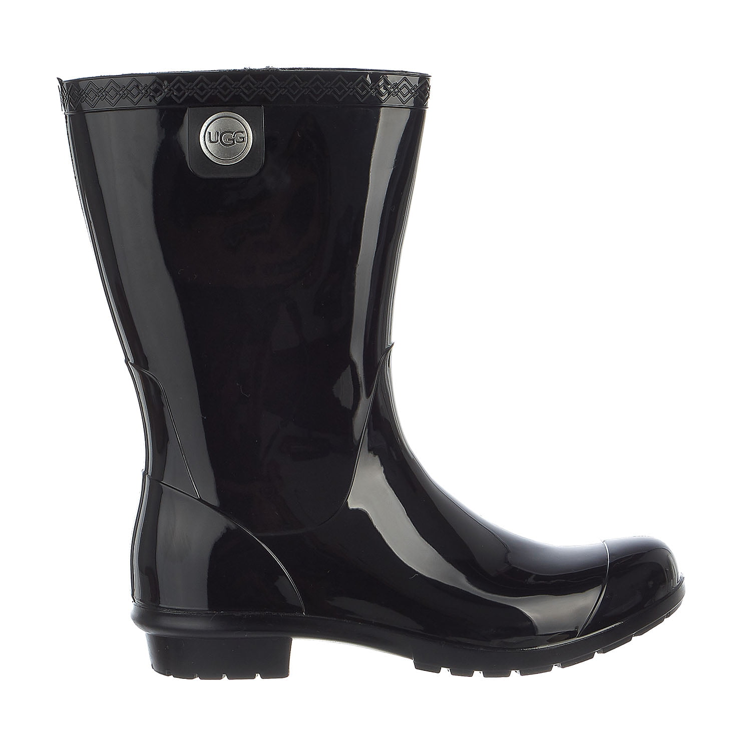Sienna - Ugg Women's Sienna Black Mid-Calf Rain Boot - 6M - Walmart.com ...