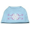 Pink Snowflake Swirls Screenprint Shirts Baby Blue S (10)