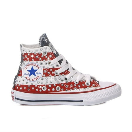 

CONVERSE BOYS MI1125 MULTICOLOR FABRIC HI TOP SNEAKERS