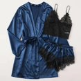 thumbnail image 3 of Lindreshi Lingerie Sets for Women Satin Silk Pajamas Women Nightdress Lingerie Robes Underwear Sleepwear, 3 of 6
