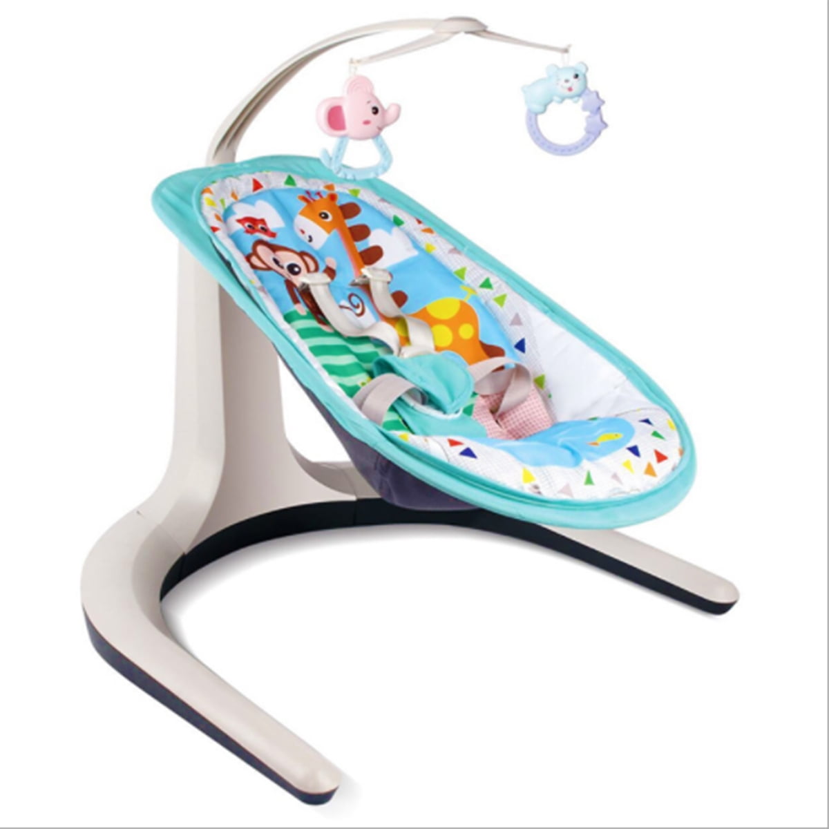 29 Inch Electric Baby Manual Swing Chair With Hanging Toys ，Musical