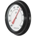thumbnail image 5 of Infinity Instruments 12 inch Traditional Classic Basic No Battery Required Built-in Hygrometer Indoor/Outdoor Thermometer for Patio, Porch, Living Room Essential Durable Wall Thermometer, Black, 5 of 7
