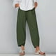 thumbnail image 1 of Pntutb Mujer Casual Cintura Alta Sólido Verano Algodón Suelto Pantalones Largos Rectos Pntutb Pntutb-3393, 1 of 1