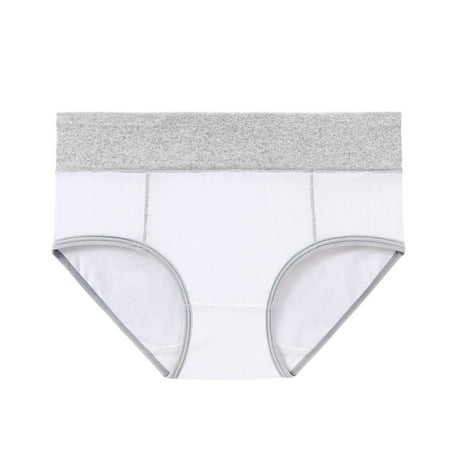 

Womens Underwear Sawvnm Women s Large Seamless Cotton High Waist Briefs Hip Lifting Underpants for Women White