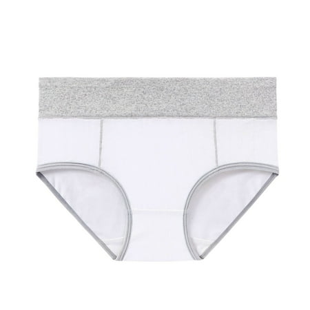 Bigersell Womens Plus Size Underwear Clearance Cotton Boyshort Underwear Women Boy Shorts Panty Style P-1597 Cotton Boyshort Panties Thong Bikini Sets Ladies Briefs Mid Waist Women s Panties White M