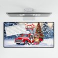 thumbnail image 4 of Santa is Coming French Bulldog Merry Christmas Xmas Noel Truck Tree Desk Mat Full Keyboard Mouse Pad Dog Lover Gifts Large Mousepad - 02023, 4 of 5
