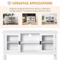 thumbnail image 6 of HOMCOM Modern Sideboard Storage Cabinet with Framed Glass Doors, Multiple Storage Options, and Anti-Topple, White, 6 of 9
