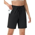 thumbnail image 2 of TACVASEN Women's Hiking Shorts Quick Dry Lightweight Water Resistant Athletic Shorts with 3 Zipper Pockets Drawstring Waistband, 2 of 6