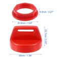 thumbnail image 3 of Unique Bargains 2 Set UTV ATV Ignition Key Cover Cap 5433534 with Cap Nut for Polaris for Ranger Brutus RZR Red, 3 of 7