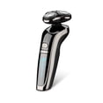 thumbnail image 1 of Barba eléctrica Trimmer 3W inalámbrico IPX5 Afeitador a prueba de agua Afeitadora Seco Mojado Cubriendo Viaje Cabello Máquina de afeitar con cabezas de reemplazo Negro sidaley CE001612-01B, 1 of 7