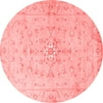 thumbnail image 1 of Ahgly Company Indoor Round Persian Red Traditional Area Rugs, 4' Round, 1 of 4