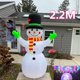 thumbnail image 3 of Inflables navideños, muñeco de nieve brillante, pingüinos, Papá Noel con decoración LED incorporada para fiesta de Navidad, patio interior y exterior, 3 of 5