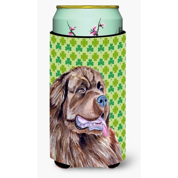 Newfoundland St. Patricks Day Shamrock Portrait Tall Boy Hugger