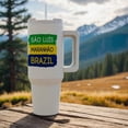 thumbnail image 4 of Sao Luis, Maranhao National Colors Patriot Brazil Home Town Design, 30oz Tumbler, 4 of 7