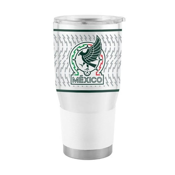 Logo Brands C4676-S30T-C1 Mexico Mens Soccer Team 30 oz Stainless Tumbler