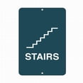 thumbnail image 1 of Size: 16" x 12" Stairs Business Sign Stair Signs Notice Sign Tin Metal Signs, 1 of 5