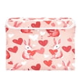 thumbnail image 7 of Yayeee Collapsible Cube Storage Bin with Lid Fabric Closet Decorative Basket with Handles, Bunnies and Hearts, 7 of 7