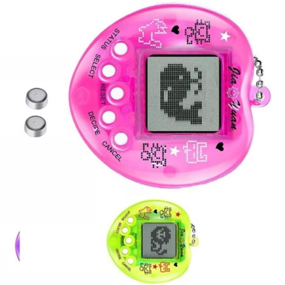 Juego de mascotas virtuales, Mini forma de corazón, modos múltiples para mascotas, juguetes electrónicos digitales para mascotas, regalo, 2 uds.