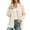 Beige, variant on Womens Fleece Jacket Cardigan Button down Mock Neck Fall Casual Fashion Long Sleeve Outerwear Coat