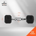 thumbnail image 2 of Mancuernas Hexagonales UrbanFit Pro 2 piezas 5lbs Acero Neopreno Caucho Goma, 2 of 9