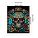 thumbnail image 2 of Hilo de bordar de algodón completo Wdftyju 11CT estampado de calavera de Halloween 40x50cm, 2 of 9