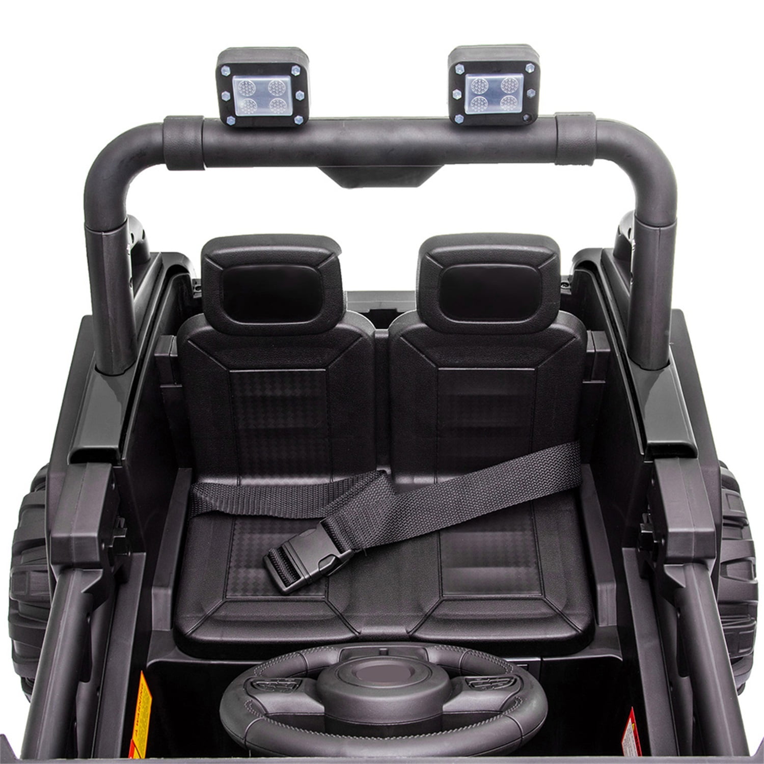 CIPACHO 12V Electric Ride On Cars, Realistic 4 Wheeled Off-Road UTV, Two Seater Ride On Truck Toy for Toddlers Age 3-5, Black CIPACHO 12V Electric Ride On Cars, Realistic 4 Wheeled Off-Road UTV, Two Seater Ride On Truck Toy for Toddlers Age 3-5, Black