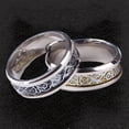 thumbnail image 4 of HEVIRGO Unisex Dragon Pattern Rhinestone Titanium Steel Ring Engagement Jewelry Gift,Blue US 10, 4 of 10