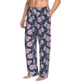 thumbnail image 2 of Xecao Flowers Men's Straight Lounge Pajama Pants: The Ultimate in Comfortable Sleepwear, 2 of 9